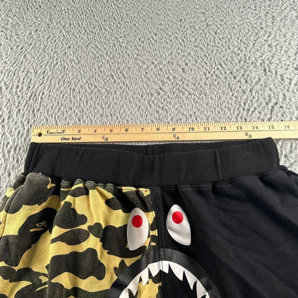 A‎ Bathing Ape Bape Shark Half Camo Shorts Youth 3XL Size 30 Mens Streetwear